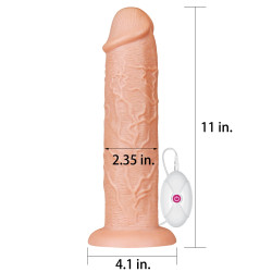 LoveToy Gode vibrant Long Dildo 25 x 6 cm